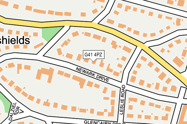 G41 4PZ map - OS OpenMap – Local (Ordnance Survey) G41 4PZ map - OS OpenMap – Local (Ordnance Survey)