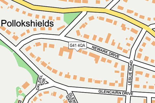 G41 4QA map - OS OpenMap – Local (Ordnance Survey) G41 4QA map - OS OpenMap – Local (Ordnance Survey)