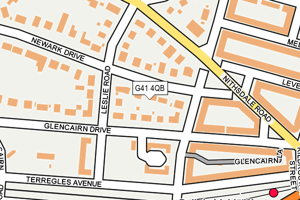 G41 4QB map - OS OpenMap – Local (Ordnance Survey) G41 4QB map - OS OpenMap – Local (Ordnance Survey)