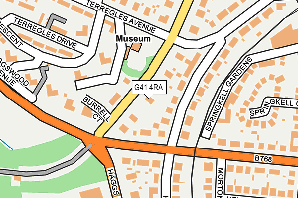 G41 4RA map - OS OpenMap – Local (Ordnance Survey) G41 4RA map - OS OpenMap – Local (Ordnance Survey)