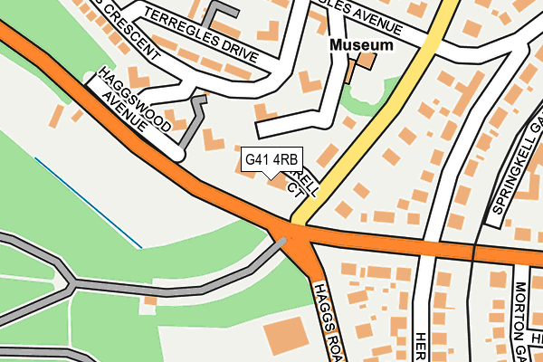 G41 4RB map - OS OpenMap – Local (Ordnance Survey) G41 4RB map - OS OpenMap – Local (Ordnance Survey)