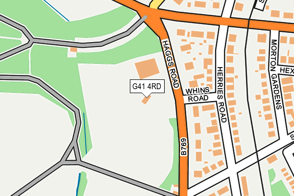 G41 4RD map - OS OpenMap – Local (Ordnance Survey) G41 4RD map - OS OpenMap – Local (Ordnance Survey)