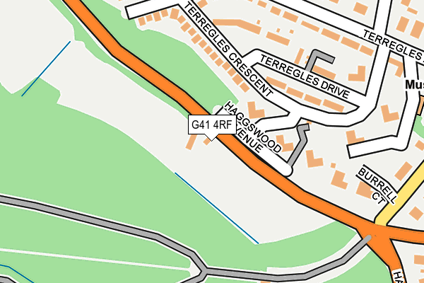 G41 4RF map - OS OpenMap – Local (Ordnance Survey) G41 4RF map - OS OpenMap – Local (Ordnance Survey)