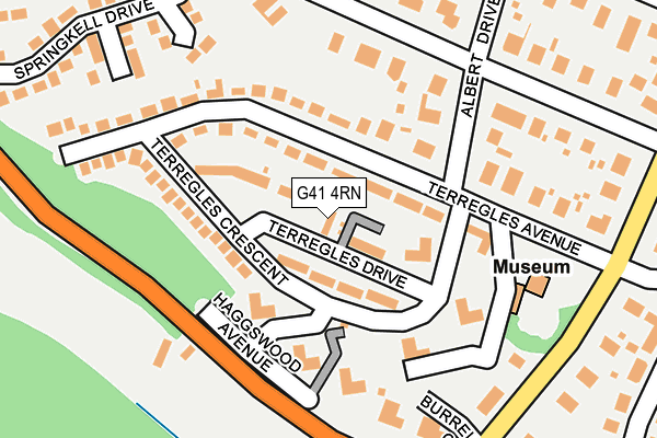 G41 4RN map - OS OpenMap – Local (Ordnance Survey) G41 4RN map - OS OpenMap – Local (Ordnance Survey)
