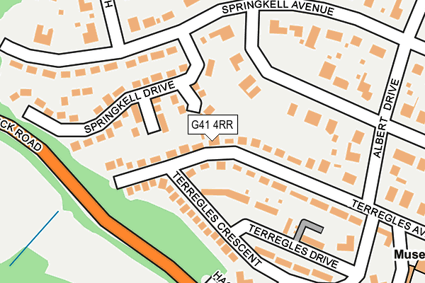 G41 4RR map - OS OpenMap – Local (Ordnance Survey) G41 4RR map - OS OpenMap – Local (Ordnance Survey)