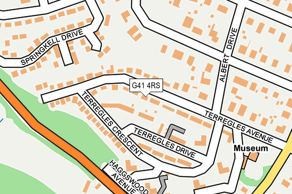 G41 4RS map - OS OpenMap – Local (Ordnance Survey) G41 4RS map - OS OpenMap – Local (Ordnance Survey)