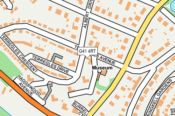 G41 4RT map - OS OpenMap – Local (Ordnance Survey) G41 4RT map - OS OpenMap – Local (Ordnance Survey)