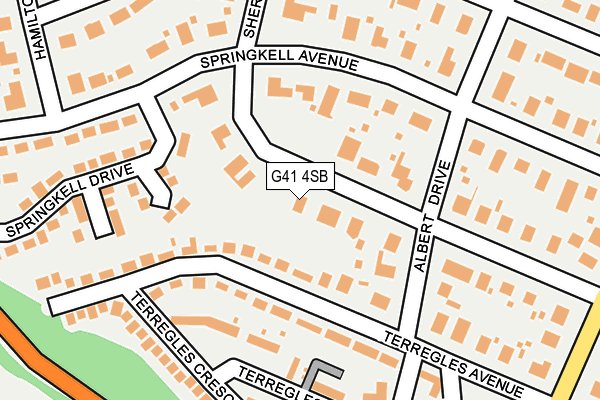 G41 4SB map - OS OpenMap – Local (Ordnance Survey) G41 4SB map - OS OpenMap – Local (Ordnance Survey)