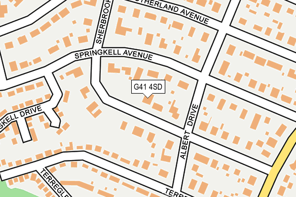 G41 4SD map - OS OpenMap – Local (Ordnance Survey) G41 4SD map - OS OpenMap – Local (Ordnance Survey)