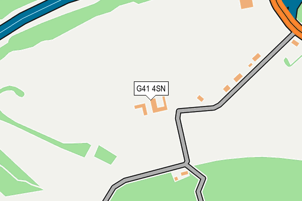 G41 4SN map - OS OpenMap – Local (Ordnance Survey)