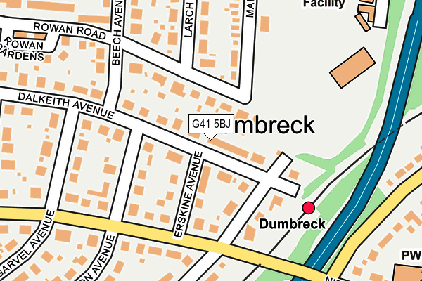 G41 5BJ map - OS OpenMap – Local (Ordnance Survey)
