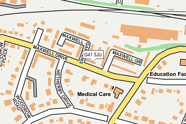 G41 5JU map - OS OpenMap – Local (Ordnance Survey) G41 5JU map - OS OpenMap – Local (Ordnance Survey)