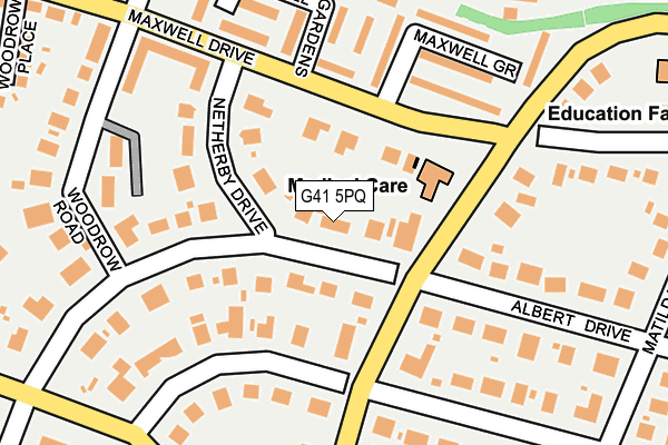G41 5PQ map - OS OpenMap – Local (Ordnance Survey) G41 5PQ map - OS OpenMap – Local (Ordnance Survey)