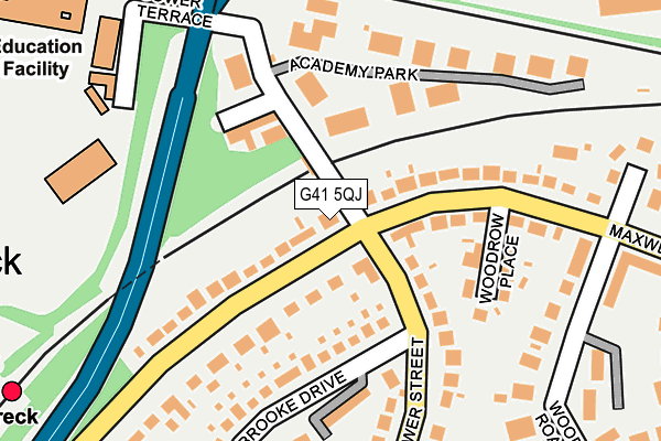 G41 5QJ map - OS OpenMap – Local (Ordnance Survey) G41 5QJ map - OS OpenMap – Local (Ordnance Survey)