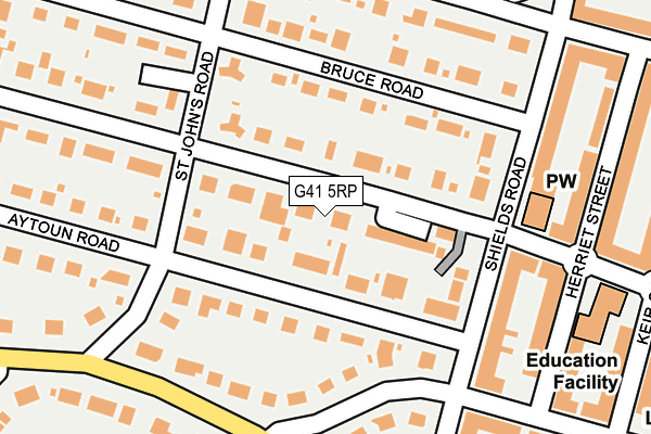 G41 5RP map - OS OpenMap – Local (Ordnance Survey)