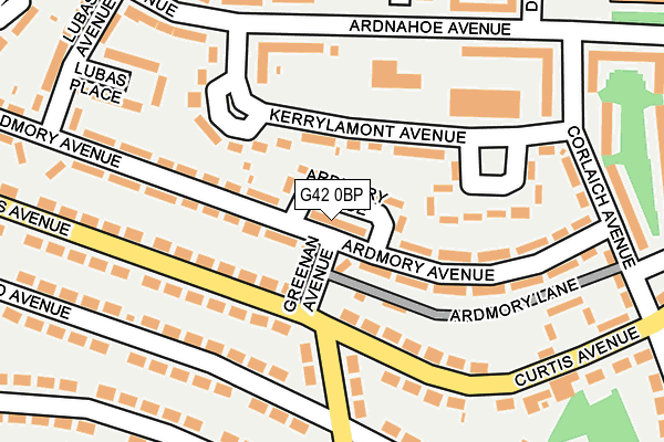 G42 0BP map - OS OpenMap – Local (Ordnance Survey) G42 0BP map - OS OpenMap – Local (Ordnance Survey)