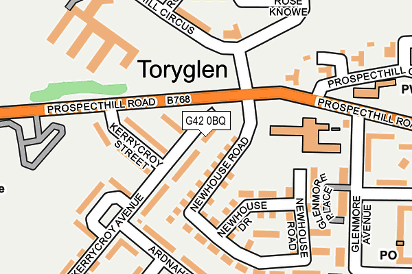 G42 0BQ map - OS OpenMap – Local (Ordnance Survey) G42 0BQ map - OS OpenMap – Local (Ordnance Survey)