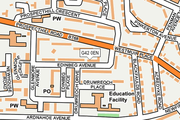 G42 0EN map - OS OpenMap – Local (Ordnance Survey) G42 0EN map - OS OpenMap – Local (Ordnance Survey)