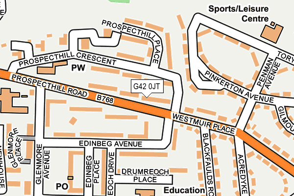 G42 0JT map - OS OpenMap – Local (Ordnance Survey) G42 0JT map - OS OpenMap – Local (Ordnance Survey)