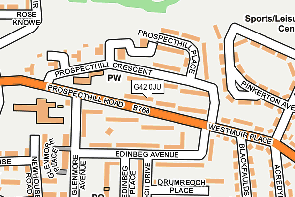 G42 0JU map - OS OpenMap – Local (Ordnance Survey) G42 0JU map - OS OpenMap – Local (Ordnance Survey)