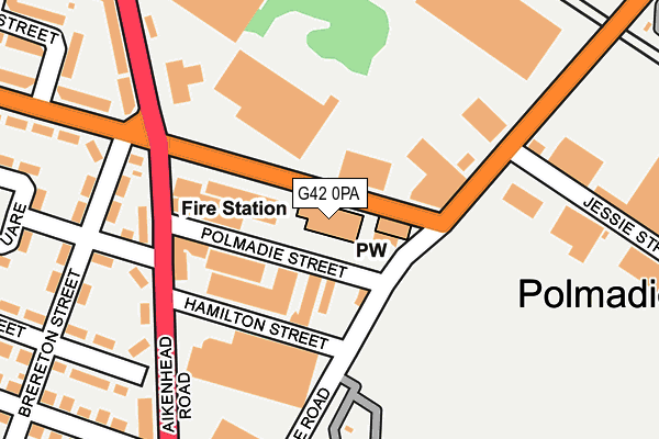 G42 0PA map - OS OpenMap – Local (Ordnance Survey) G42 0PA map - OS OpenMap – Local (Ordnance Survey)
