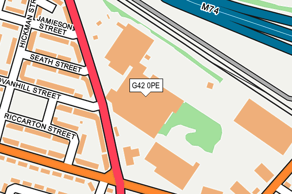 G42 0PE map - OS OpenMap – Local (Ordnance Survey) G42 0PE map - OS OpenMap – Local (Ordnance Survey)