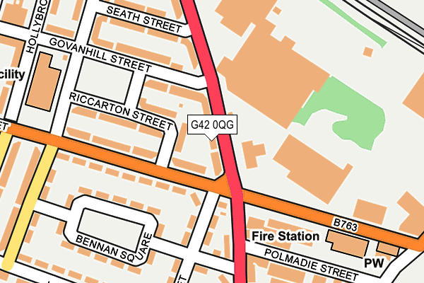 G42 0QG map - OS OpenMap – Local (Ordnance Survey) G42 0QG map - OS OpenMap – Local (Ordnance Survey)