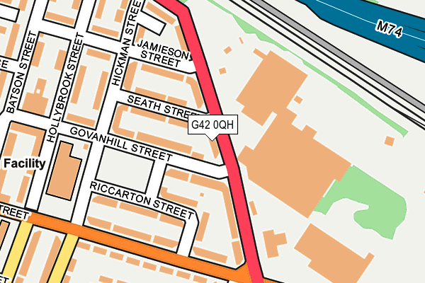 G42 0QH map - OS OpenMap – Local (Ordnance Survey) G42 0QH map - OS OpenMap – Local (Ordnance Survey)