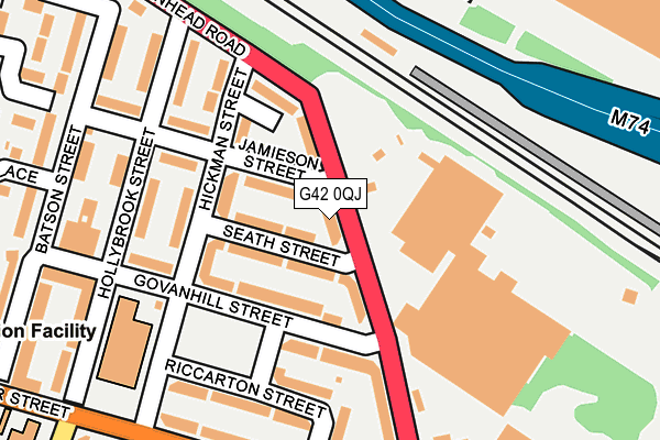 G42 0QJ map - OS OpenMap – Local (Ordnance Survey) G42 0QJ map - OS OpenMap – Local (Ordnance Survey)