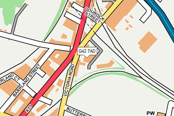 G42 7AD map - OS OpenMap – Local (Ordnance Survey) G42 7AD map - OS OpenMap – Local (Ordnance Survey)