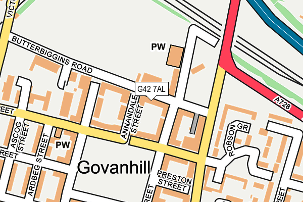 G42 7AL map - OS OpenMap – Local (Ordnance Survey) G42 7AL map - OS OpenMap – Local (Ordnance Survey)