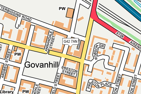 G42 7AN map - OS OpenMap – Local (Ordnance Survey) G42 7AN map - OS OpenMap – Local (Ordnance Survey)