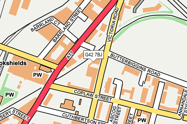 G42 7BJ map - OS OpenMap – Local (Ordnance Survey) G42 7BJ map - OS OpenMap – Local (Ordnance Survey)