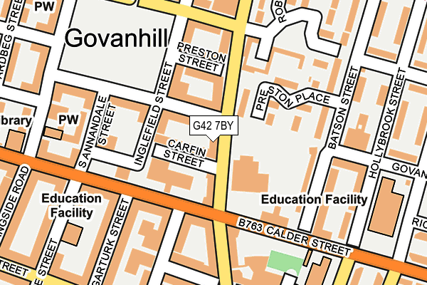 G42 7BY map - OS OpenMap – Local (Ordnance Survey) G42 7BY map - OS OpenMap – Local (Ordnance Survey)