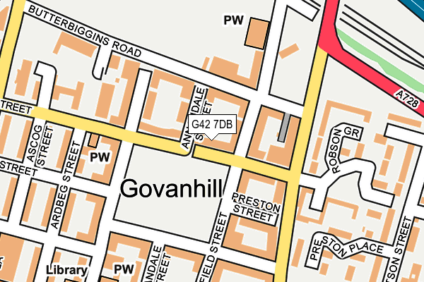 G42 7DB map - OS OpenMap – Local (Ordnance Survey) G42 7DB map - OS OpenMap – Local (Ordnance Survey)