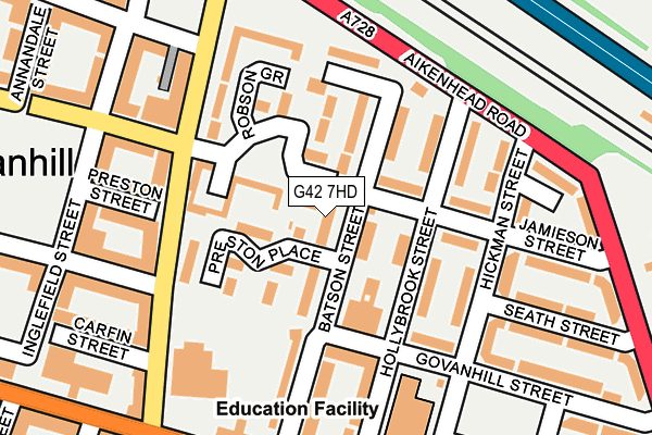 G42 7HD map - OS OpenMap – Local (Ordnance Survey) G42 7HD map - OS OpenMap – Local (Ordnance Survey)