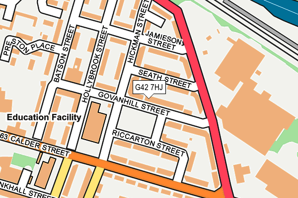 G42 7HJ map - OS OpenMap – Local (Ordnance Survey)