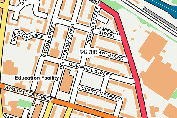 G42 7HR map - OS OpenMap – Local (Ordnance Survey)