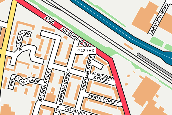 G42 7HX map - OS OpenMap – Local (Ordnance Survey)