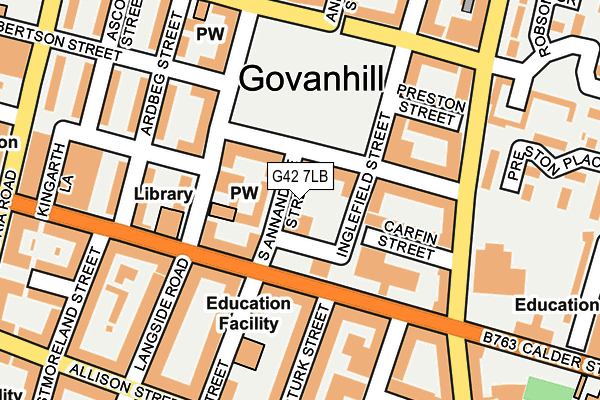 G42 7LB map - OS OpenMap – Local (Ordnance Survey) G42 7LB map - OS OpenMap – Local (Ordnance Survey)