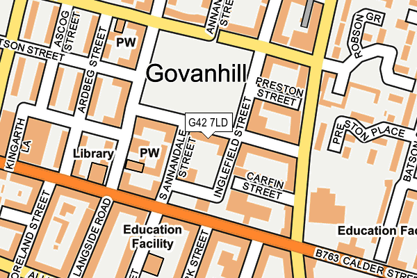 G42 7LD map - OS OpenMap – Local (Ordnance Survey) G42 7LD map - OS OpenMap – Local (Ordnance Survey)