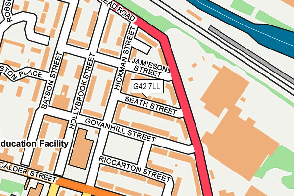 G42 7LL map - OS OpenMap – Local (Ordnance Survey) G42 7LL map - OS OpenMap – Local (Ordnance Survey)
