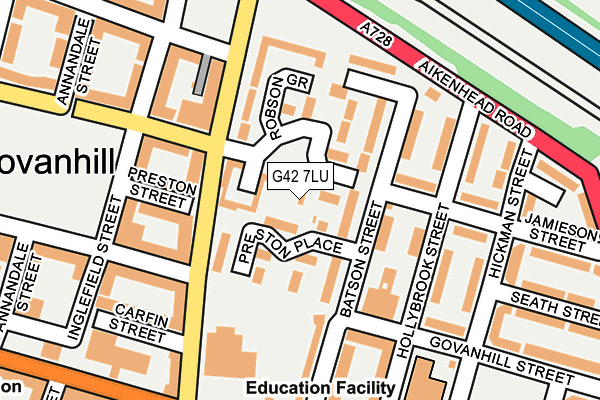 G42 7LU map - OS OpenMap – Local (Ordnance Survey) G42 7LU map - OS OpenMap – Local (Ordnance Survey)