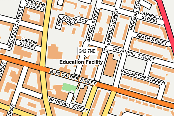 G42 7NE map - OS OpenMap – Local (Ordnance Survey) G42 7NE map - OS OpenMap – Local (Ordnance Survey)