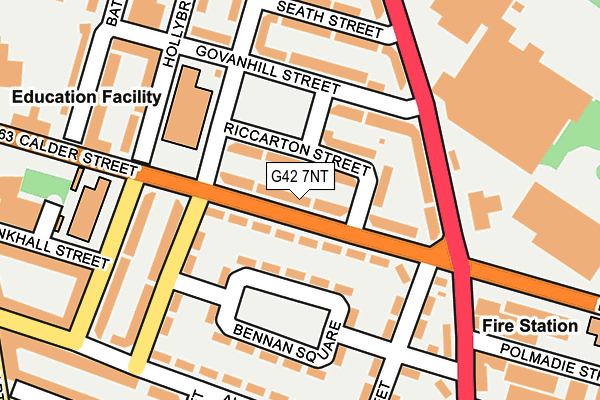 G42 7NT map - OS OpenMap – Local (Ordnance Survey) G42 7NT map - OS OpenMap – Local (Ordnance Survey)