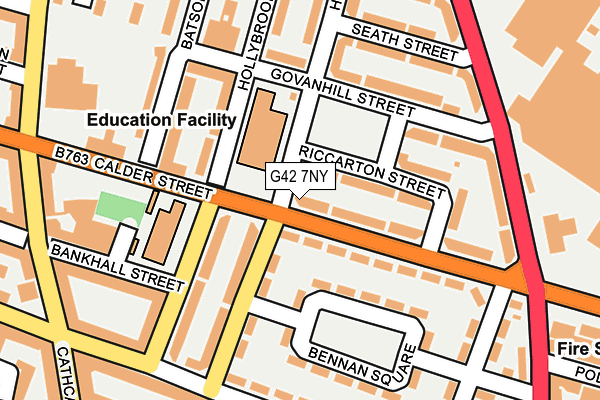 G42 7NY map - OS OpenMap – Local (Ordnance Survey) G42 7NY map - OS OpenMap – Local (Ordnance Survey)