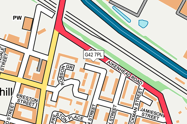 G42 7PL map - OS OpenMap – Local (Ordnance Survey) G42 7PL map - OS OpenMap – Local (Ordnance Survey)