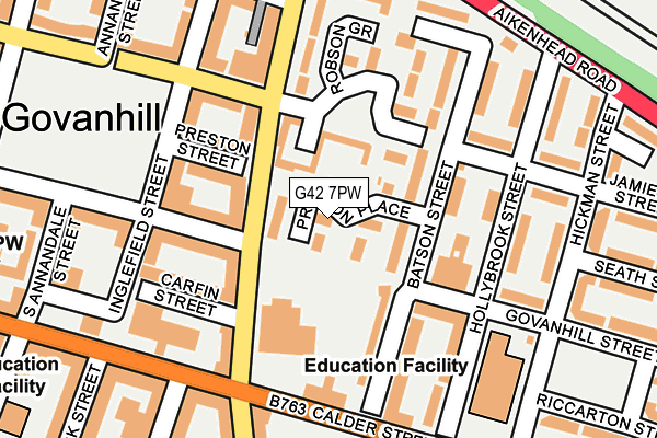 G42 7PW map - OS OpenMap – Local (Ordnance Survey) G42 7PW map - OS OpenMap – Local (Ordnance Survey)