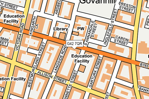 G42 7QR map - OS OpenMap – Local (Ordnance Survey) G42 7QR map - OS OpenMap – Local (Ordnance Survey)