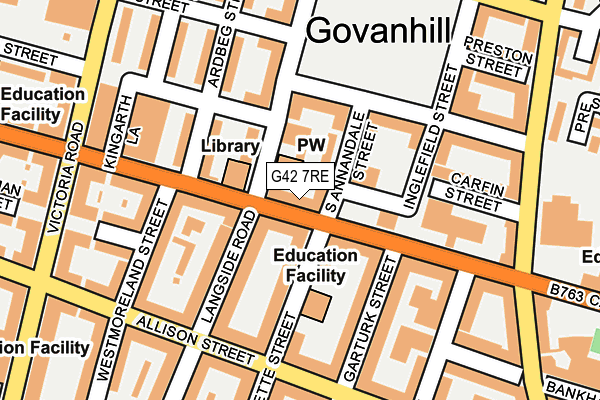 G42 7RE map - OS OpenMap – Local (Ordnance Survey) G42 7RE map - OS OpenMap – Local (Ordnance Survey)